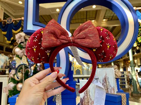 Photos New Red Jeweled Minnie Ear Headband Arrives At Walt Disney