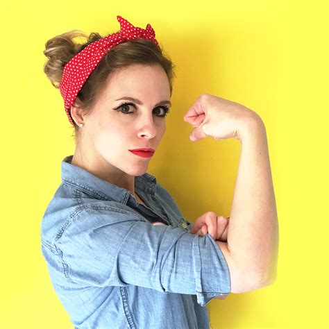 Last Minute Diy Halloween Costume Rosie The Riveter Blog