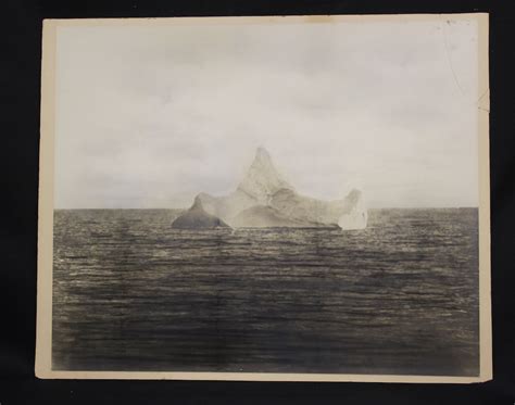 La foto del iceberg que hundió el Titanic es real Quo