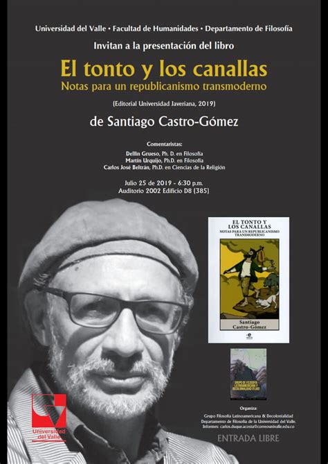 Presentaci N Del Libro El Tonto Y Los Canallas Notas Para Un