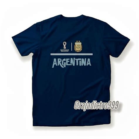 Jual Kaos Piala Dunia Argentina Premium Cotton Combed Kaos Fifa World