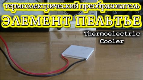 ПЕЛЬТЬЕ ЭЛЕМЕНТ - YouTube