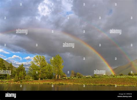 Double Rainbow Hi Res Stock Photography And Images Alamy