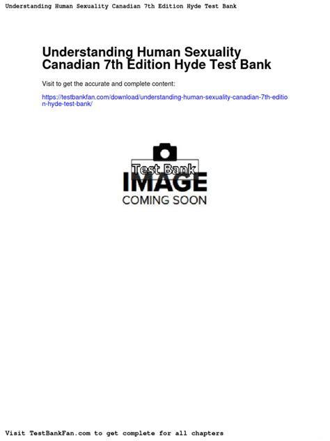 Dwnload Full Understanding Human Sexuality Canadian 7th Edition Hyde Test Bank Pdf Pdf