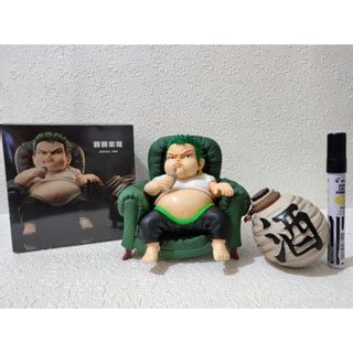 One Piece Zoro Funny Fat Roronoa Zoro Luffy Sanji Model Dolls Toys Home ...