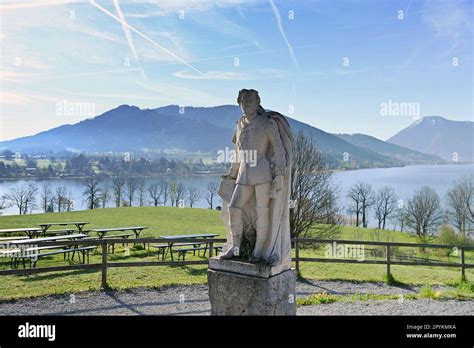 Gmund Deutschland 04th May 2023 View Over Lake Tegensee Towards The