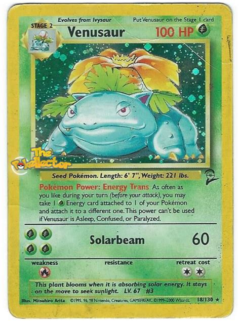 Venusaur Base Set 2 18 Pokemon Card