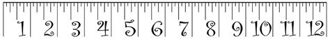 one foot ruler printable printable ruler actual size - printable 1 foot ...