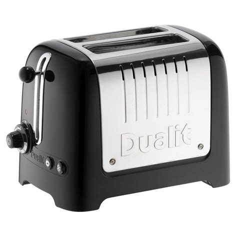 Dualit Lite Slot Toaster Black Gloss Hughes