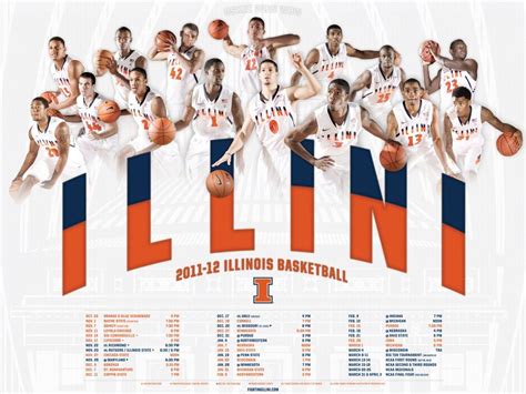 Illini Basketball Schedule Printable