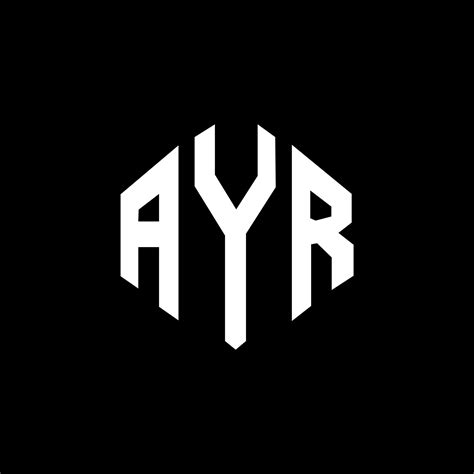 Dise O De Logotipo De Letra Ayr Con Forma De Pol Gono Ayr Pol Gono Y