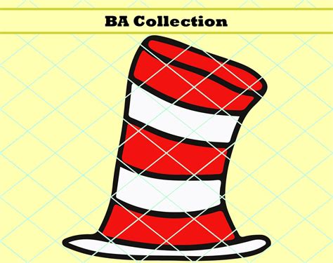 Dr Seuss Hat Svg Dr Seuss Face Svg Cat In The Hat Svg Etsy