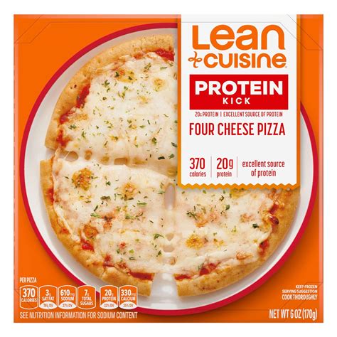 Lean Cuisine Frozen Meal Four Cheese Pizza Protein Kick