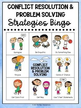 CONFLICT RESOLUTION PROBLEM SOLVING STRATEGIES Bingo Game