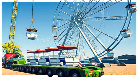 Assembling A Massive Ferris Wheel From Scratch Construction Simulator