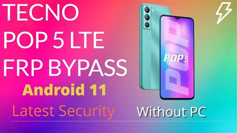 Tecno POP 5 LTE Frp Bypass All Tecno Google Account Unlock Androide