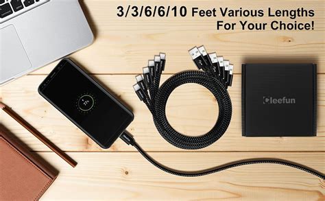 Amazon CLEEFUN USB C Cable USB To USB C Cable Braided 5 Pack 3