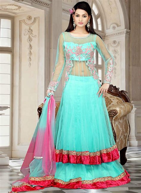 Bollywood Actress Saree Collections Designer By Anarkali Style Lehenga