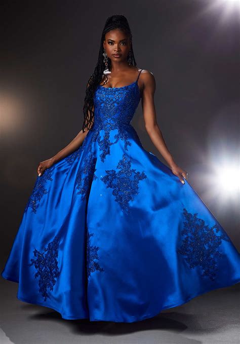 Larissa Satin Ball Gown Prom Dress Morilee