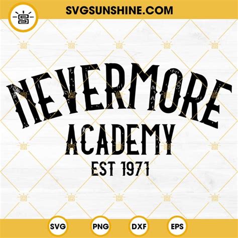 Nevermore Academy Svg File