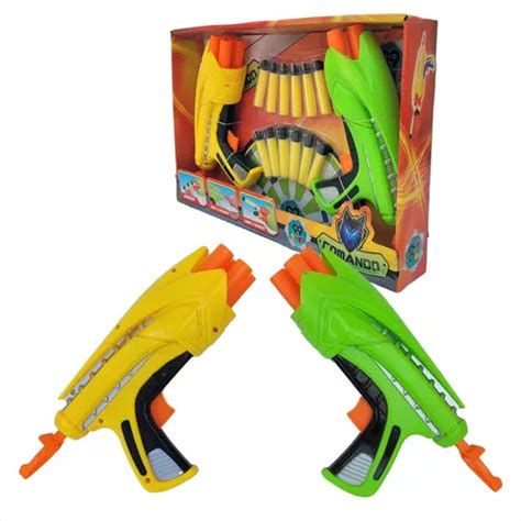 Brinquedo Arminhas Lan A Dardos Pistola Dardos Nerf