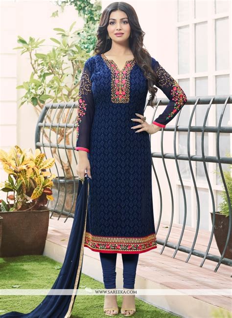 Buy Ayesha Takia Faux Georgette Churidar Designer Suit Online Canada