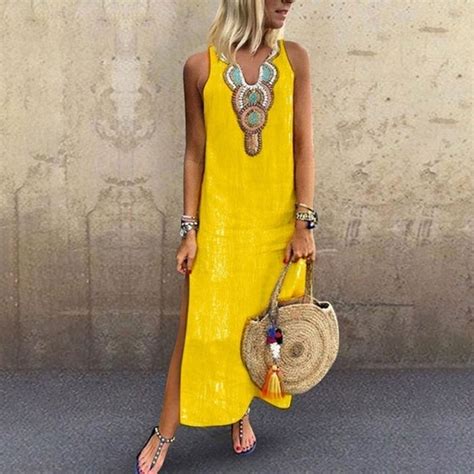 IDALL Summer Dresses Maxi Dresses Summer Dresses For Women Casual Loose