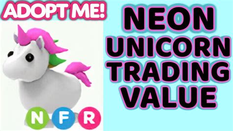 Adopt Me Neon Unicorn Trading Values 2023 Youtube