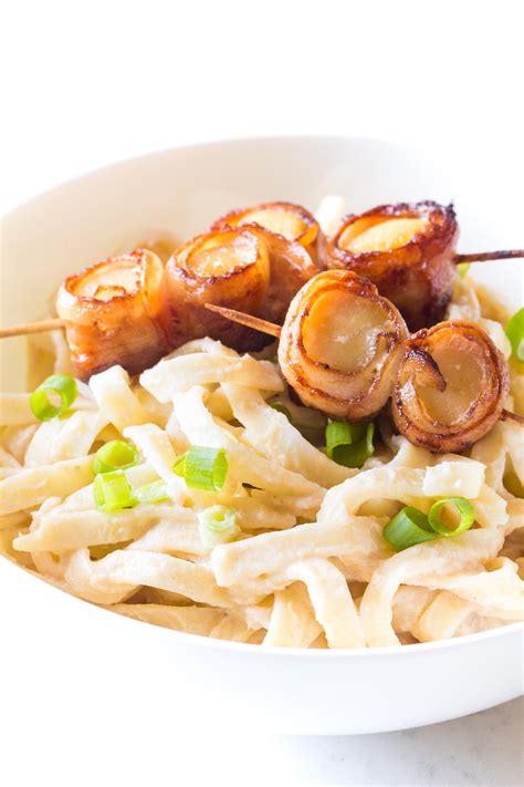 This Bacon Wrapped Scallops Pasta Is One Delicious And Healthy Seafood