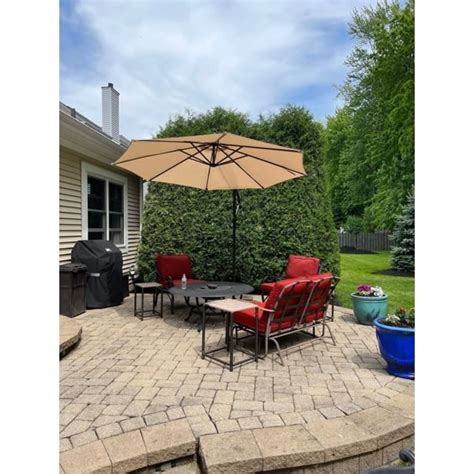 Weller 10 Foot Offset Cantilever Hanging Patio Umbrella On Sale Bed Bath And Beyond 20785140