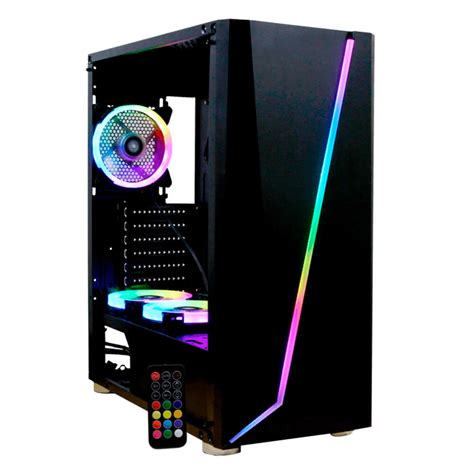 Gabinete Yeyian Armageddon Rgb Atx Cristal Templado Sin