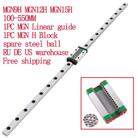 Mgn Linear Guide Rail Mgn12 Mgn9 Mgn9h Mgn12h Mgn15 Mgn15h 100 150 200