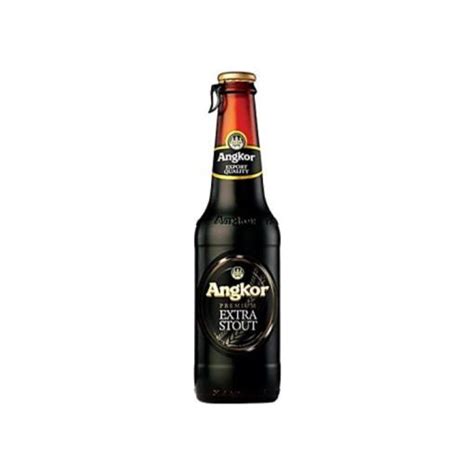 Bia Angkor Extra Stout Th Ng Chai Ml Bianhagau Vn