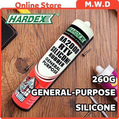 HARDEX Silicone Sealant Adhesive Rubber HA2000 RTV General Purpose