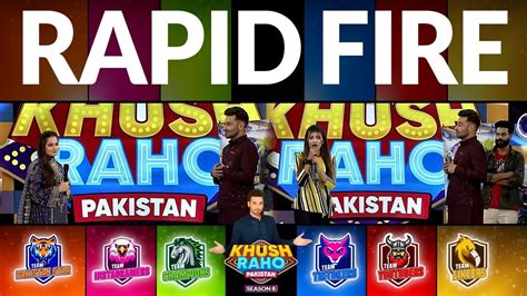 Rapid Fire Khush Raho Pakistan Season 8 Faysal Quraishi Show