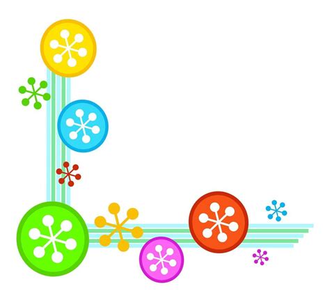 Seasonal Snowflake Corner Border 21567854 Vector Art at Vecteezy