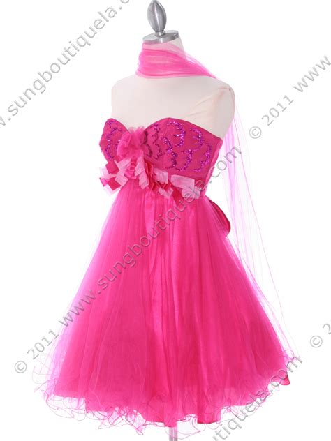 Fuschia Short Prom Dress Sung Boutique L A