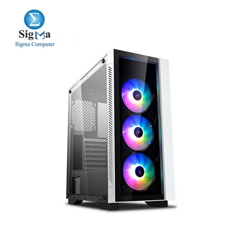 DEEPCOOL DEEP COOL MATREXX 55 V3 ADD-RGB 3F WH PC case 3x120mm ADD-RGB ...