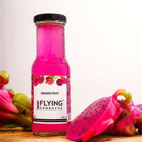 Dragon Fruit Kombucha Flying Kombucha