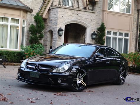 Incurve Wheels IC S5 Machined Black On Mercedes Benz CLS55 AMG