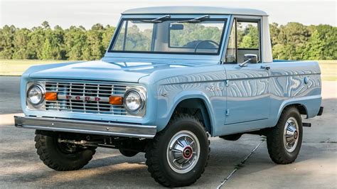 1969 Ford Bronco Half Cab Pickup Vin U14flf92884 Classiccom