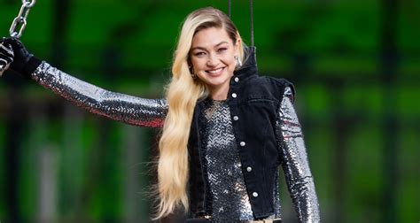 Gigi Hadid Suspends From Construction Beam While Filming Maybelline