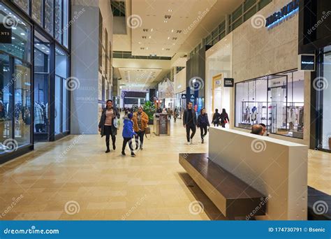 Yorkdale Shopping Mall Toronto Canada Shoppers Walking Through The