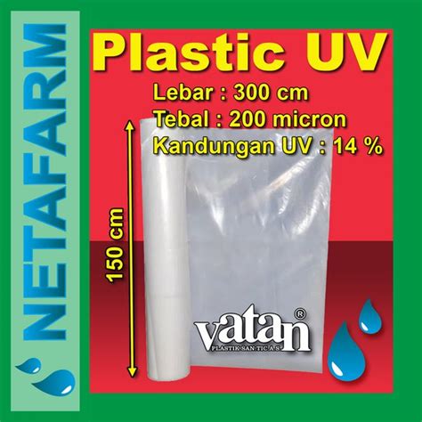 Jual Plastik Uv Vatan Green House Lebar 3 Meter 1 Meter Di Lapak Netafarm Hydroproduk