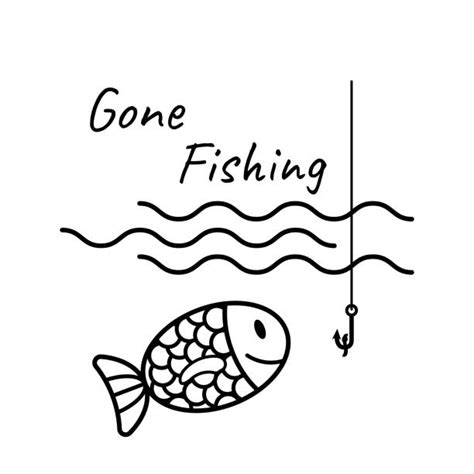 Gone Fishing Signs Illustrations, Royalty-Free Vector Graphics & Clip ...