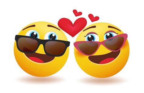 Premium Vector Emojis Valentine Couple Emojis Vector Design Inlove 3d