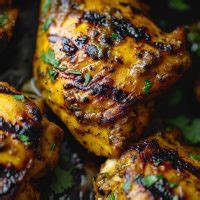 Grilled Curry Chicken Thighs