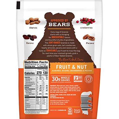 Bear Naked Granola Cereal Breakfast Snacks Fruit And Nut 6 Bags