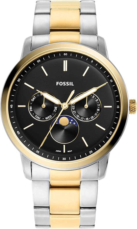 Amazon Fossil Men S Neutra Quartz Stainless Steel Multifunction