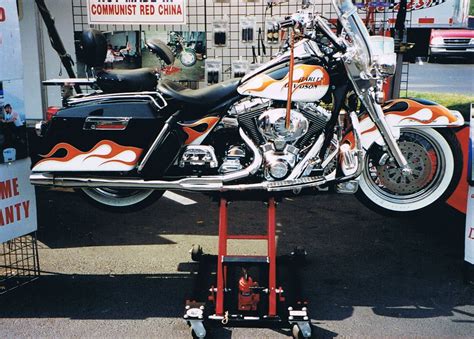 Orange And Black Road King Pitbull Motorcycle Lifts Flickr